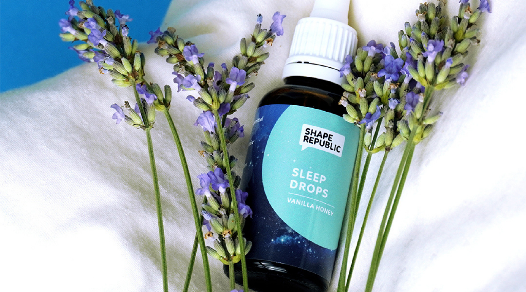 Melatonina in gocce per addormentarsi velocemente e dormire meglio, con estratti di lavanda e luppolo.